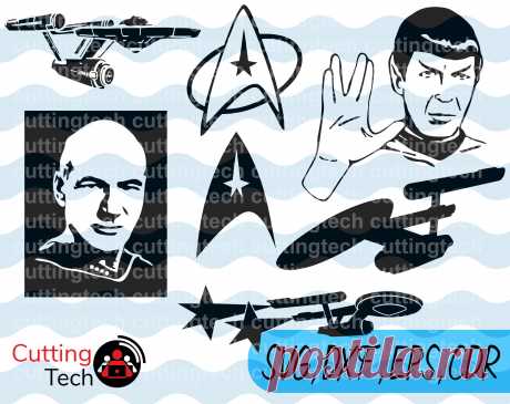 Star Trek SVG USS Enterprise svg dxf CDR PnG JpG Star