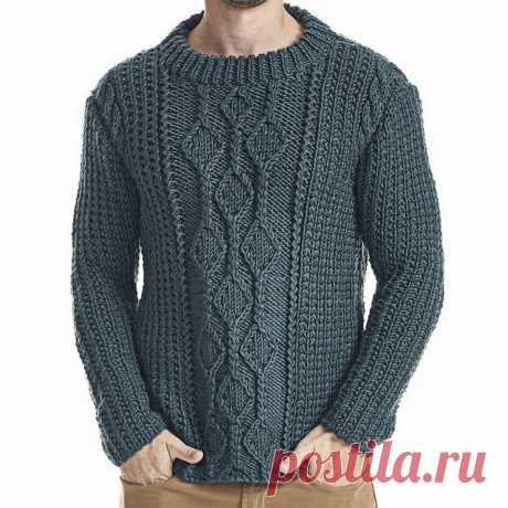 Мужской свитер спицами. 5 вариантов со схемами – Paradosik Handmade - вязание для начинающих и профессионалов