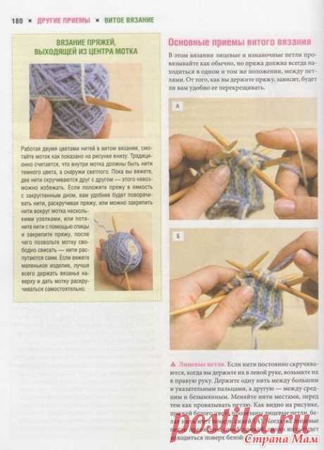 . Twined Knitting. Немного теории и схем. Варежки - Вязание - Страна Мам