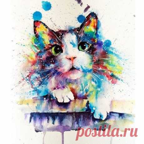 «рисунок акварелью котенок» — карточка пользователя slavashishaev в Яндекс.Коллекциях