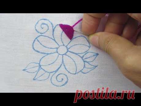 Hand Embroidery, Latest Flower Embroidery Design