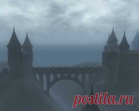 Мост замка Скинграда.
Skingrad Castle Bridge.