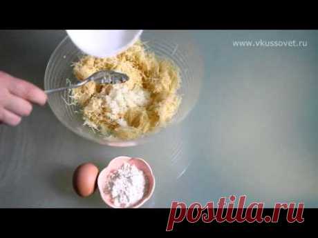 Драники из картошки, пошаговый видео рецепт