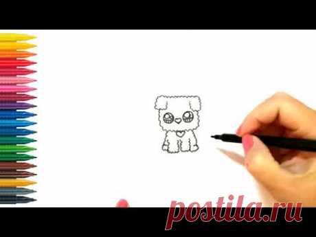 HOW TO DRAW A DOG || КАК НАРИСОВАТЬ СОБАКУ