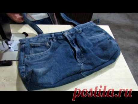 Reciclaje de Jeans: Bolso con cierre