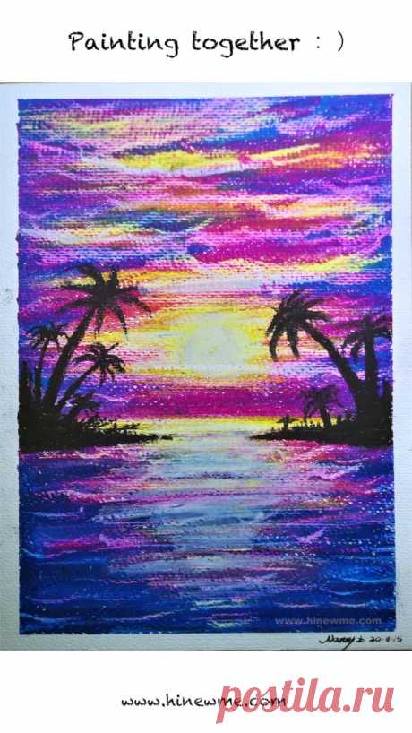 Apr 17, 2020 - How to draw Oil pastel painting seaside sunset step by step tutorial easy, come to see our online class Today brings you a group of oil pas...