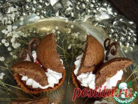 Шоколадные пирожные с бабочками. Автор: лялич