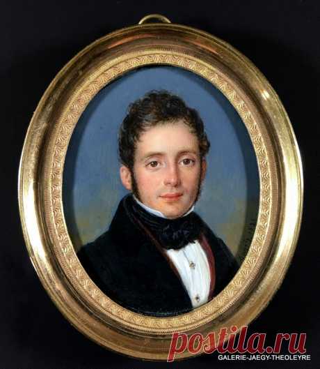 Галерея - GAUTIER Dagoty-Пьер-Эдуар (1775-1871), портрет человека, 1831