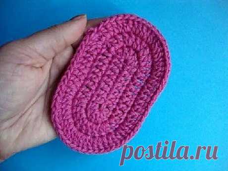 ▶ Овальный мотив вязание крючком Урок296 Howto crochet oval motive - YouTube