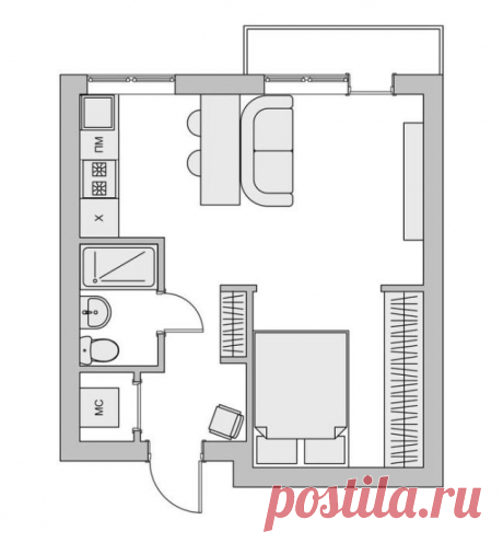 Московская квартира, в которой всё грамотно организовано