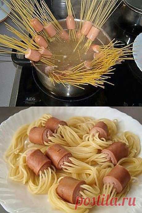 Необычные спагетти.