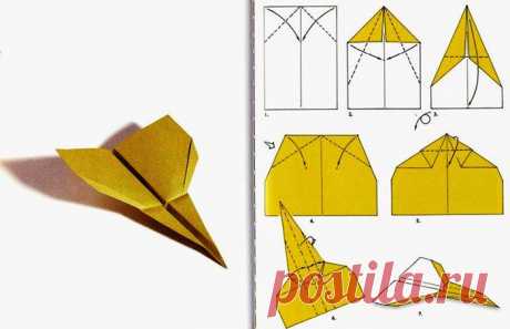 Бумажный истребитель. Как сделать своими руками, пошаговая инструкция, схема оригами из бумаги