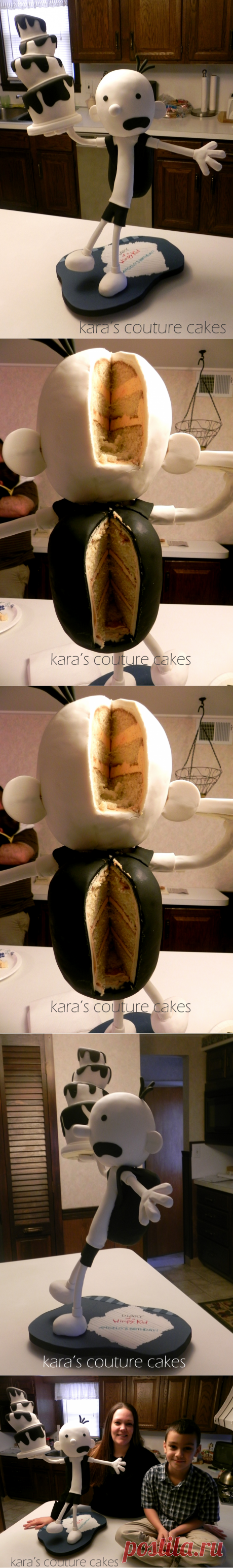 3D Gravity Defying Diary Of A Wimpy Kid Cake - CakeCentral.com