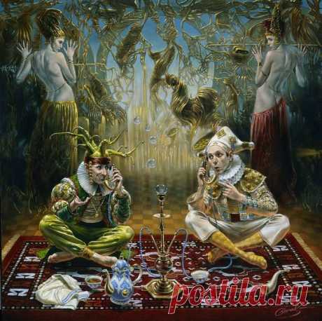 Illusions of Absurdity. Cock’n’Bull Story Tellers, Michael Cheval (Михаил Хохлачев), арт галерея живописи. Страница get.