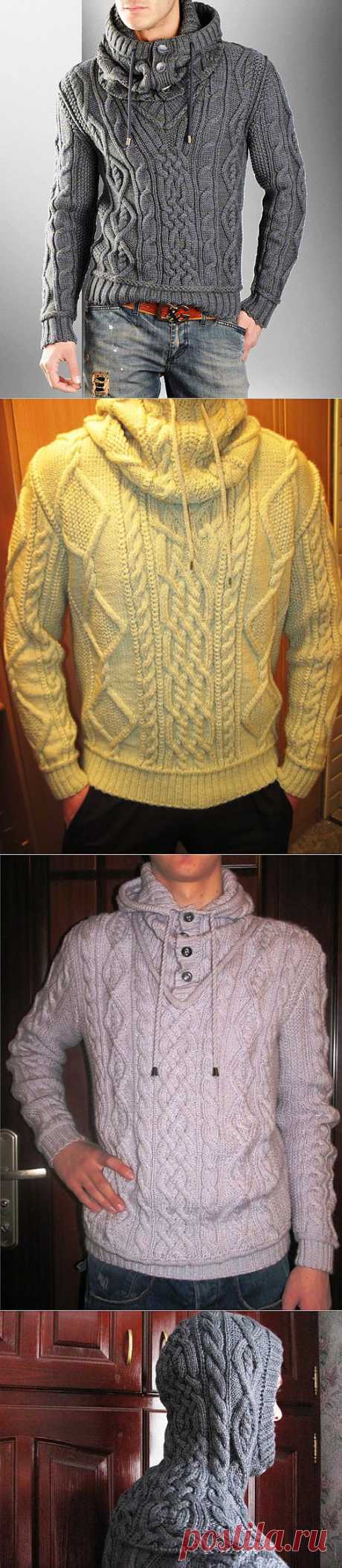 Мужской пуловер со снудом от Dolce&amp;Gabbana.