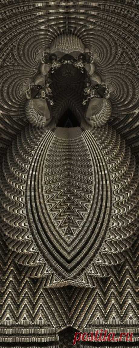 MetallicBaroque, TheKeeper by FractsSH.deviantart.com fractal art made with mandelbulb 3d
