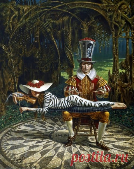 Illusions of Absurdity. Imagine (in memory of John Lennon), Michael Cheval (Михаил Хохлачев), арт галерея живописи. Страница get.