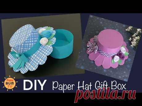 DIY PAPER HAT GIFT BOX I EASY DIY PAPER CRAFTS