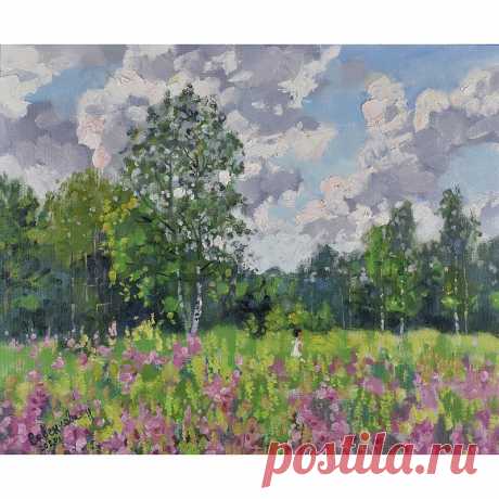 与自然绘画 Nature Painting Landscape 油畫原作 Original Art Fireweed Summer Artwork Canvas - Shop ArtDivyaGallery Posters - Pinkoi 与自然绘画 Nature Painting Landscape 油畫原作 Original Art Fireweed Summer Artwork Canvas Oil Impression Impasto Art by Natalya Savenkova 40 x 50 cm. (16 x 20 inches) Medium: canvas, oil. Style: Modern, Impressionist, Impasto. The painting is covered with a protective layer of professional varnish. It is painted on a stretched linen canvas. with professional paints.