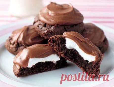 Печенье с шоколадом — 3 самых вкусных рецепта | Шедевры своими руками
