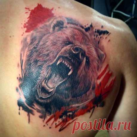 Фото татуировок медведи, львы и волки