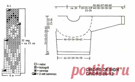 Пуловер с жаккардовым узором DROPS - территория творчества — LiveJournal