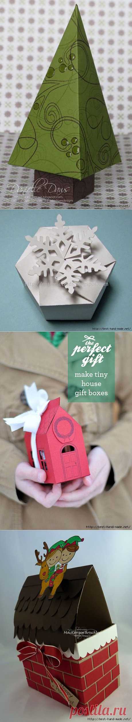 Новогодние коробочки для подарков. Идеи, шаблоны, мастер-классы.
