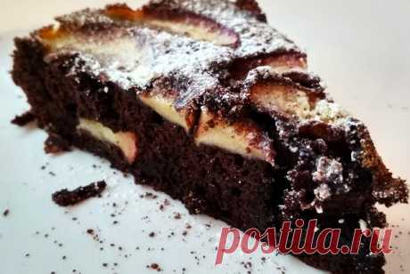 Шоколадный пирог с яблоками и корицей рецепт – европейская кухня: выпечка и десерты. «Еда»