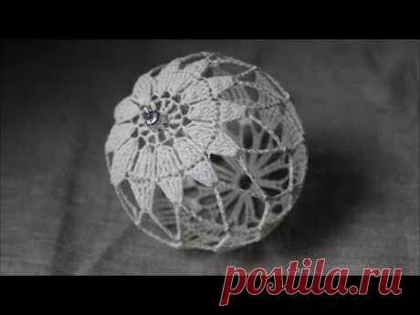 bombka na szydełku 10 cm / crochet bauble / wzór 13