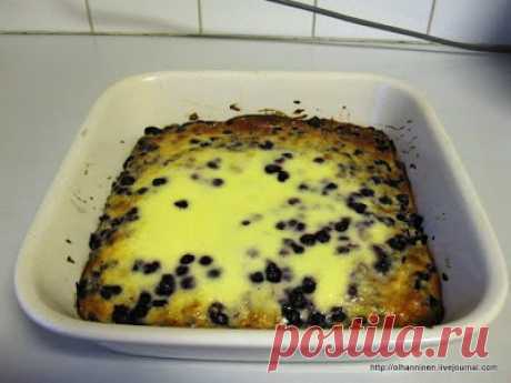 Самый вкусный финский пирог из черники - Mummon piirakka