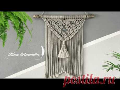 MACRAMÉ - PAINEL DECORATIVO - PASSO A PASSO...