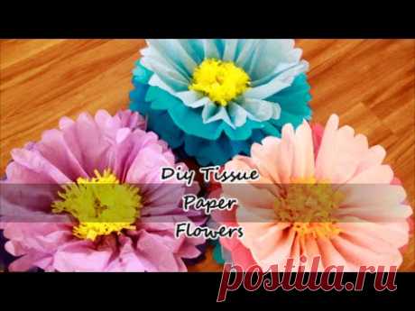 DIY Giant Tissue Paper Flowers