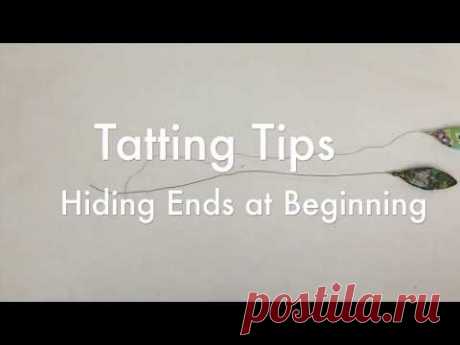 Tatting Tips - Hiding Ends at Beginning