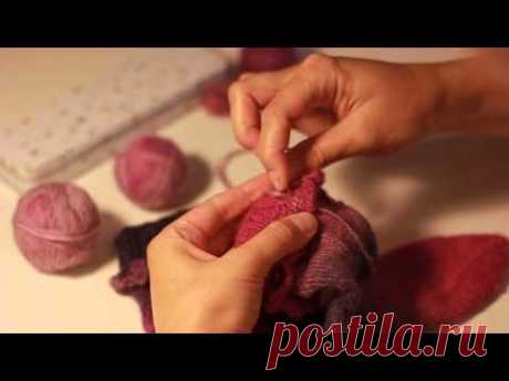 Вышивка по вязаному полотну своими руками (видео)