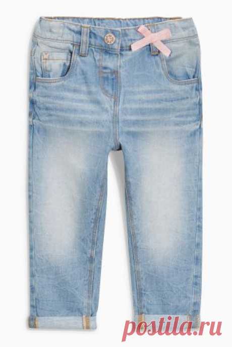 Купить Синие джинсы с бантиком (3 мес.-6 лет) - Покупайте прямо сейчас на сайте Next: Россия