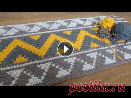 ТАКОЙ СПОСОБ ЖАККАРД ОТКРЫЛ МНЕ НОВЫЕ ВОЗМОЖНОСТИ В ВЯЗАНИИ/the mat in the jacquard technique Очень пестрый и красивый коврик в технике ЖАККАРД. Узор специально подобран под цвета, которые так хорошо сочетаются между собой. Идеи по коврикам и с...