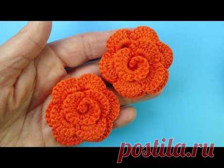 Аленький цветочек крючком How to crochet flower - pattern