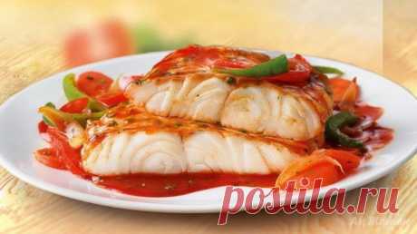 ​Белая рыба с соусом и овощами: низкокалорийно и вкусно — Кулинарная книга - рецепты с фото