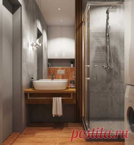 Дизайн ванной комнаты площадью 3,6 кв.м от Расимы Шариповой