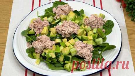 Полезный салат из тунца и авокадо ❗️ Простой и освежающий рецепт! | Еда и Путешествия | Дзен