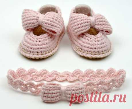 Baby Shoes Crochet Pattern / Baby Headband Crochet Pattern / 3 | Etsy