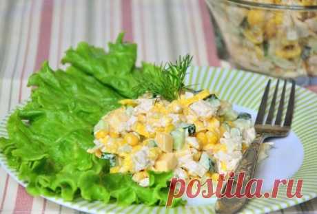 Салат с яичными блинчиками и курицей рецепт с фото пошагово - 1000.menu