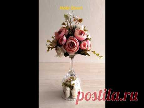 Making Flower Bouquet From Chalice - Kadehten Çiçek Buketi Yapımı