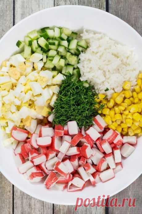Салат с крабовыми палочками: очень вкусный классический и слоями за 5 минут рецепты »