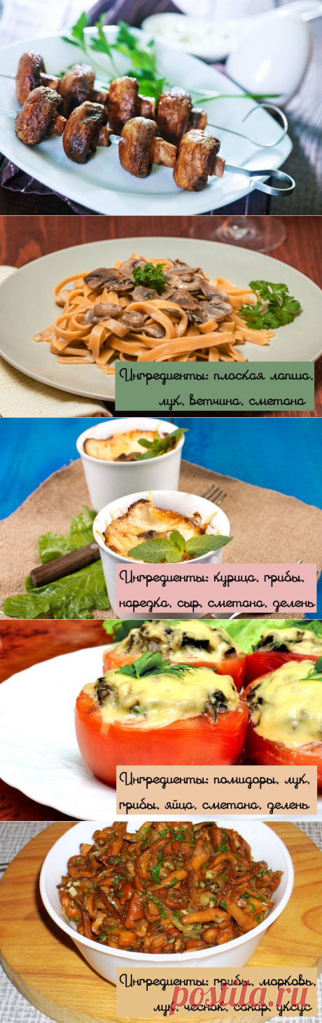 Да здравствуют грибочки! 10 обалденных грибных блюд от Pics.ru