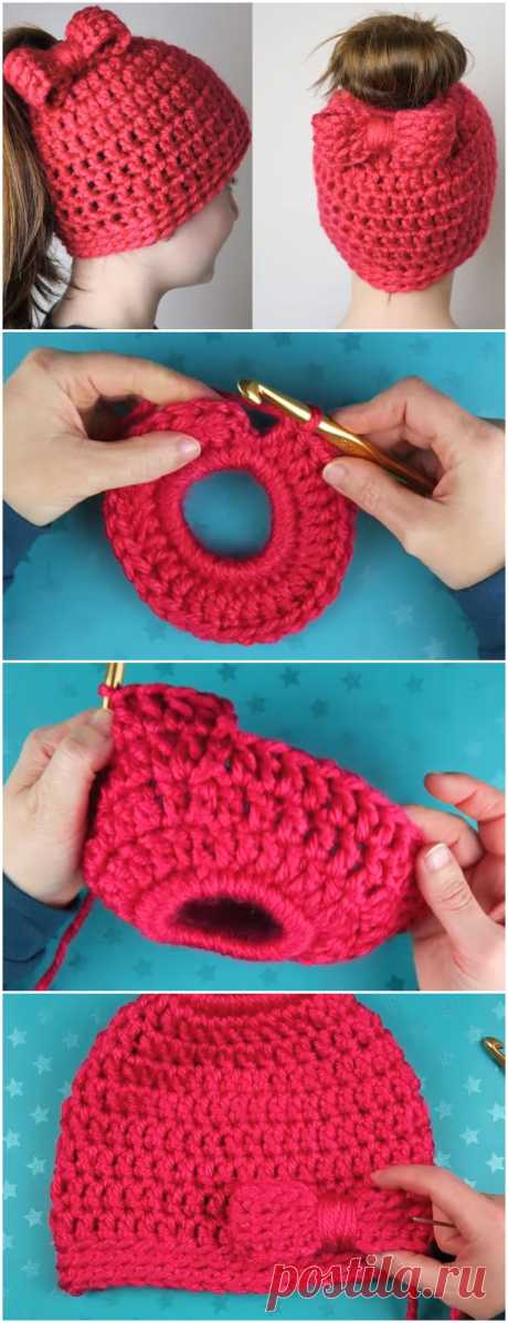 Crochet Beautiful Beanie Hat - Free Pattern [Video] - ilove-crochet