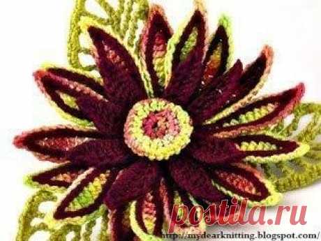 Лилии крючком (Вязаные цветы) | Журнал Вдохновение Рукодельницы