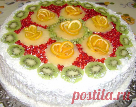 Вкусный торт «Ананасовый Рай».