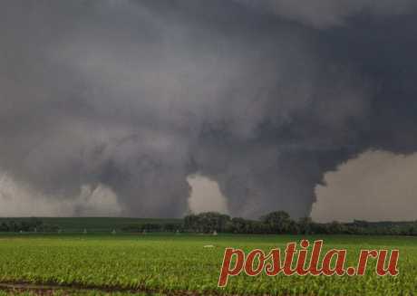 Двойное торнадо в Небраске,США-16 июня 2014 года / Социальная погода