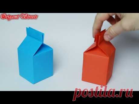 Как сделать коробочку молоки из бумаги. Оригами коробочка
